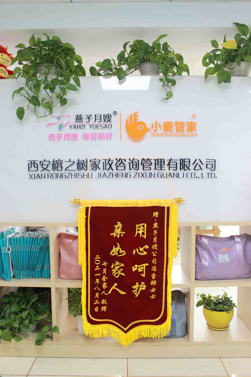 西安燕子金牌月嫂锦旗